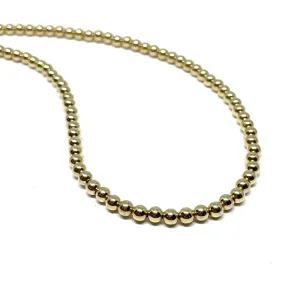 The “Belle 4mm Gold Ball Necklace