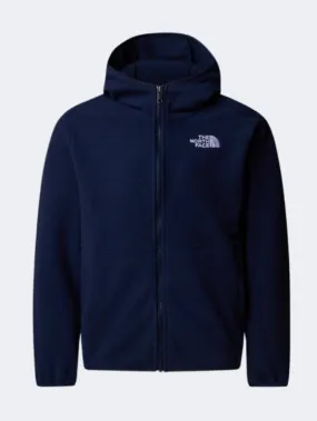 The North Face Glacier Hooded Unisex Skiing Fleece Summit Navy