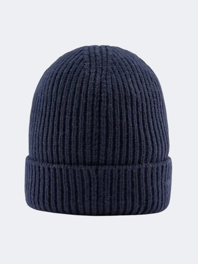 The North Face Logo Box Cuffed Unisex Lifestyle Beanie Navy