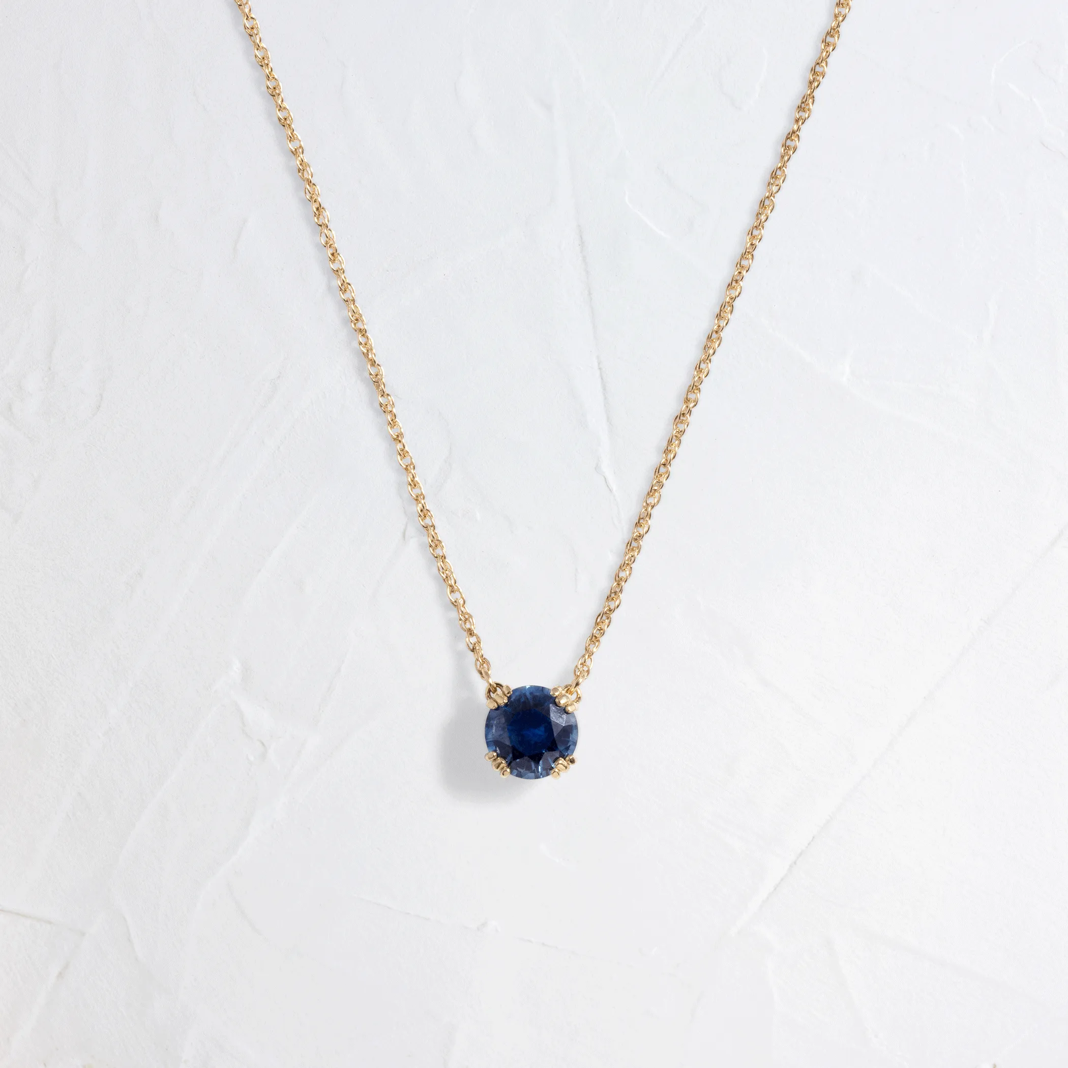 Threaded Necklace, 0.94ct. Blue Sapphire - OOS