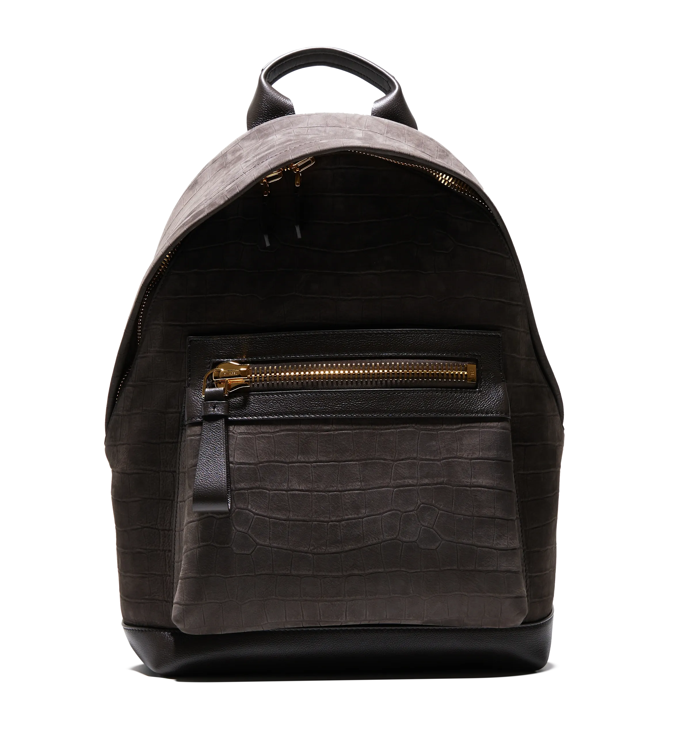 Tom Ford    Stamped Croc Nubuck Buckley Backpack Brown