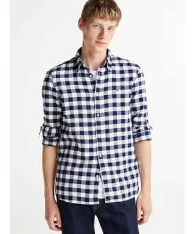 Tommy Hilfiger Men's Slim Fit Gingham Brushed Flannel Shirt