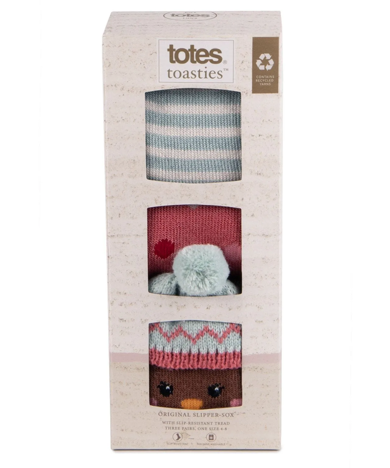 Totes toasties Ladies 3pk Original Slipper Socks