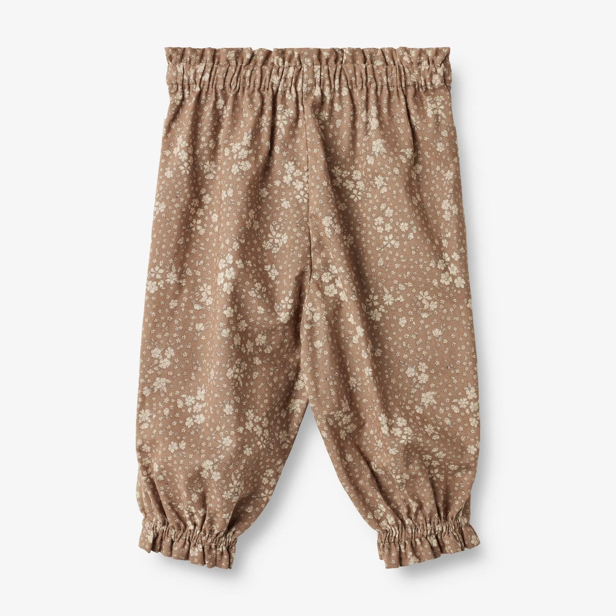 Trousers Polly | Baby - cocoa brown flowers