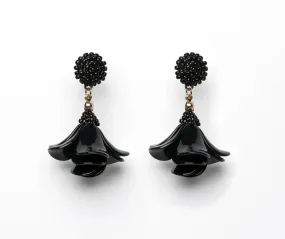 Tulip Earring in Black