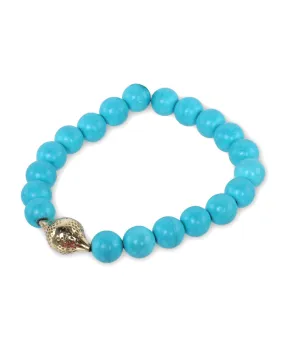 Turquoise Beaded Stretch Bracelet