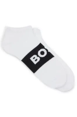 Two-pack of ankle-length socks in stretch fabric