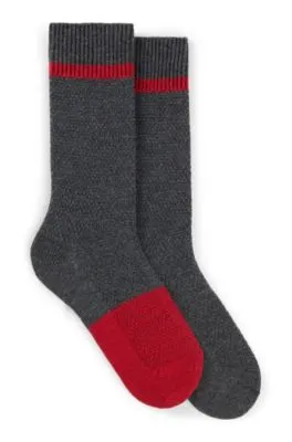 Two-pack of boot socks with logo details