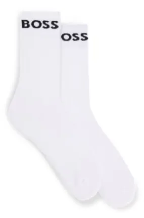 Two-pack of quarter-length socks in stretch fabric