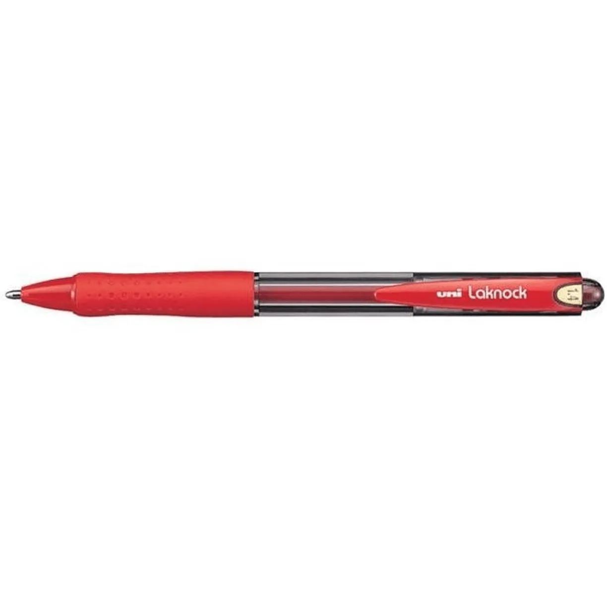 Uni-Ball SN-100 Laknock Retractable Ballpoint Pen Broad 1.4mm Red Box 12