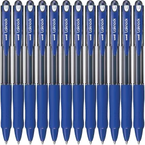 Uni-Ball SN-100 Laknock Retractable Ballpoint Pen Medium 1.0mm Blue Box 12