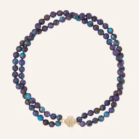 Victoire Mohave Purple 7-8mm Double Strand Necklace