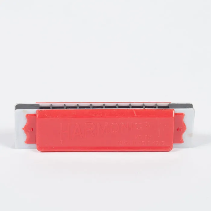 Vintage Harmonica No. 112 Red