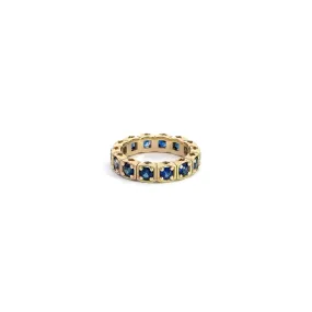 WD385 The Cushion Bezel Eternity Band