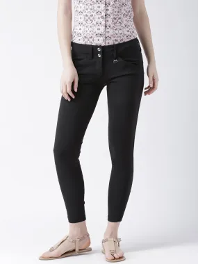 Women Black Slim Fit Trouser