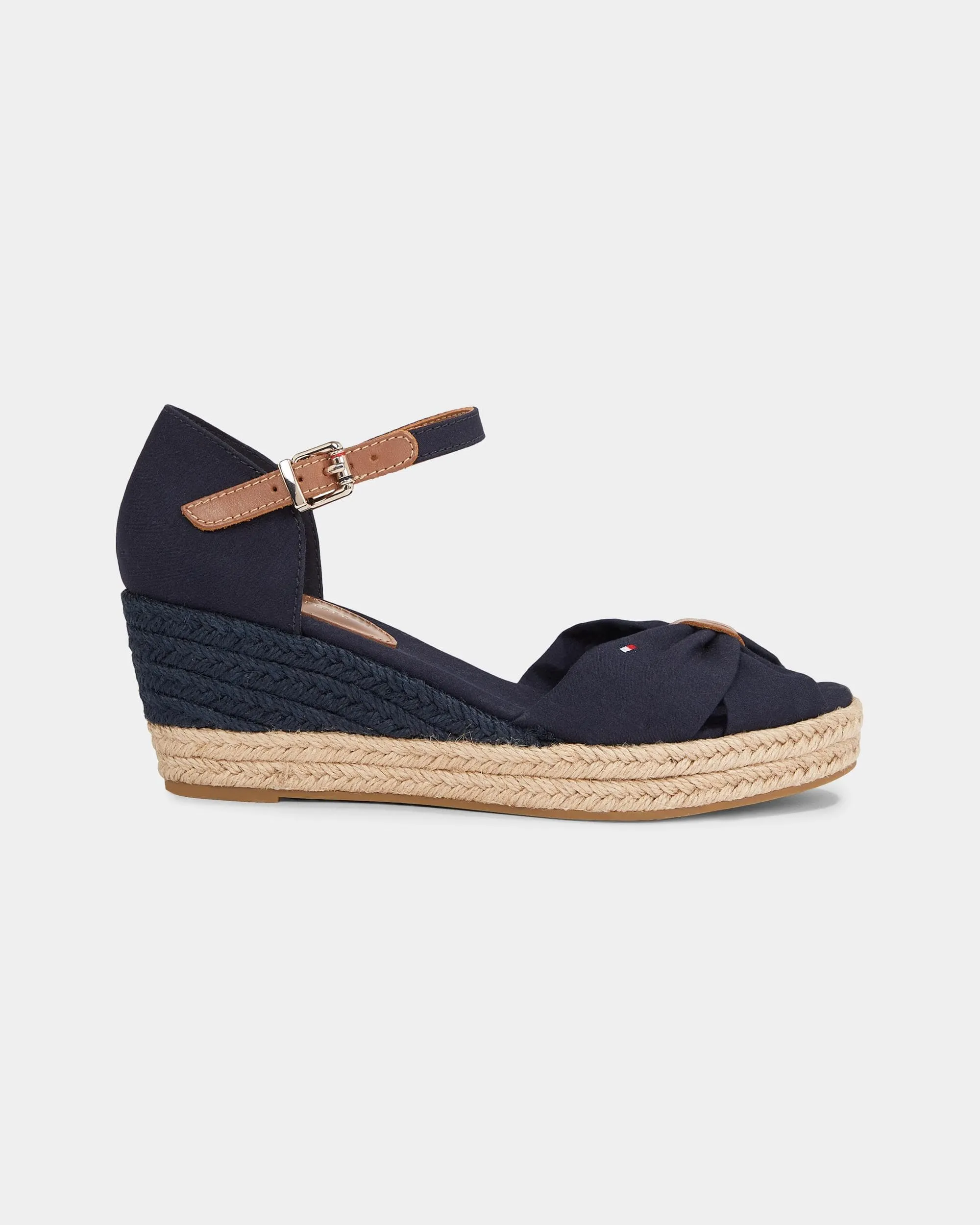 Womens Basic Open Toe Mid Wedge