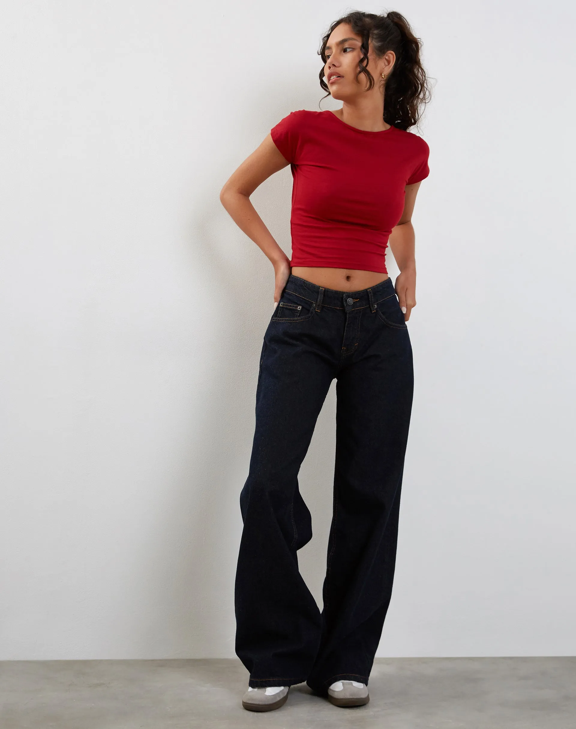 Xiwang Crop Top in Adrenaline Red