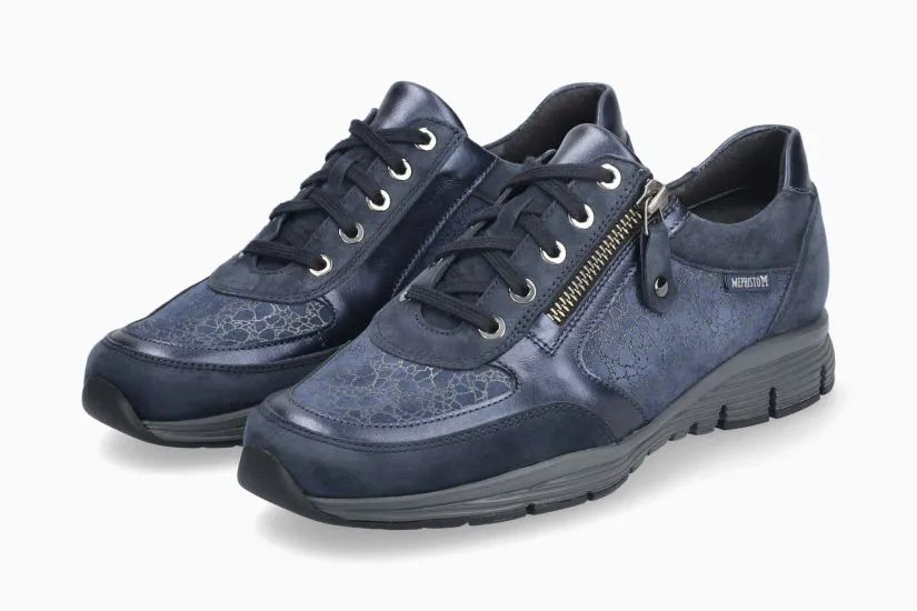  Ylona Zipper Sneaker in Fancy Navy  