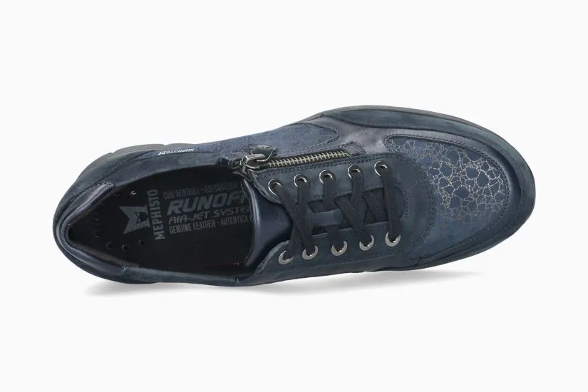  Ylona Zipper Sneaker in Fancy Navy  