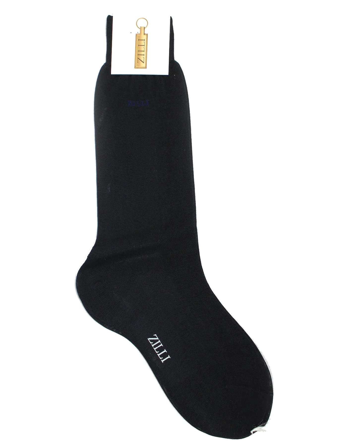 Zilli Socks Dark Blue - US 10.5/ EUR 44 Mid Calf Men Socks