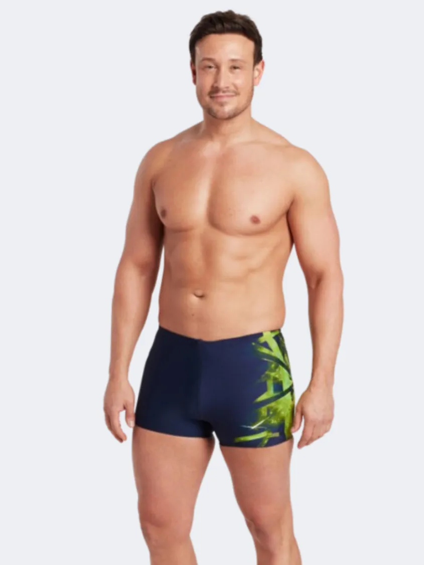 Zoggs Hip Racer Men Swim Tight Navy/Yellow