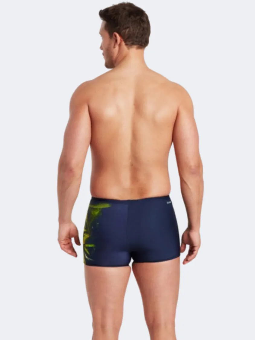 Zoggs Hip Racer Men Swim Tight Navy/Yellow